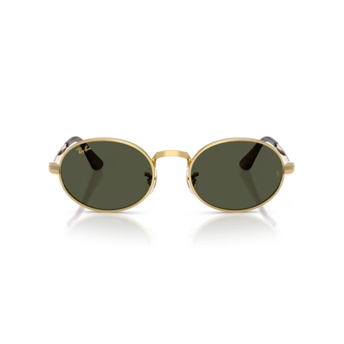 Óculos de Sol Ray-Ban 0RB3931 001/3154 Metal Dourado Polido com lentes na cor Verde