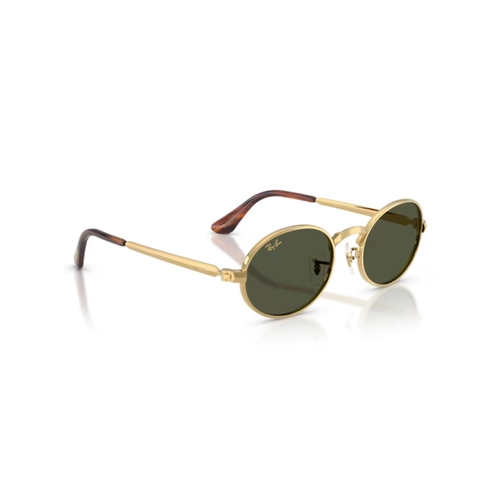 Óculos de Sol Ray-Ban 0RB3931 001/3154 Metal Dourado Polido com lentes na cor Verde