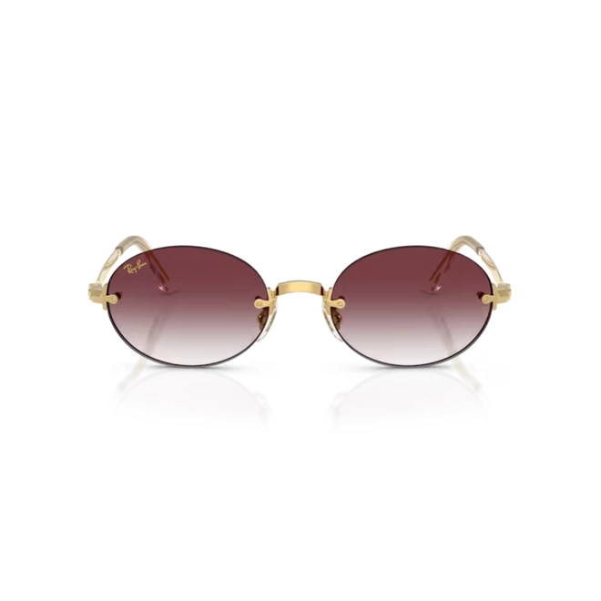 Óculos de Sol Ray-Ban 0RB3929 001/8H54 Metal Dourado Polido com lentes na cor Violeta Degradê 2