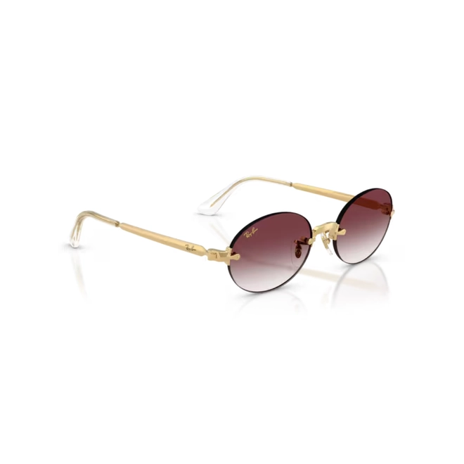 Óculos de Sol Ray-Ban 0RB3929 001/8H54 Metal Dourado Polido com lentes na cor Violeta Degradê 3