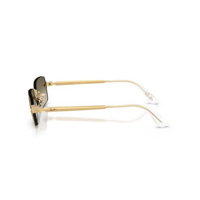 Óculos de Sol Ray-Ban 0RB3928 001/7I54 Metal Dourado Polido com lentes na cor Dourado e Marrom Degradê 4