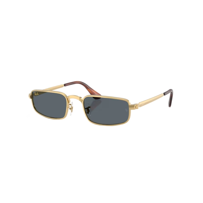 Óculos de Sol Ray-Ban 0RB3927 001/R554 Metal Dourado Polido com lentes na cor Azul 1