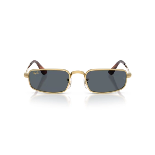 Óculos de Sol Ray-Ban 0RB3927 001/R554 Metal Dourado Polido com lentes na cor Azul