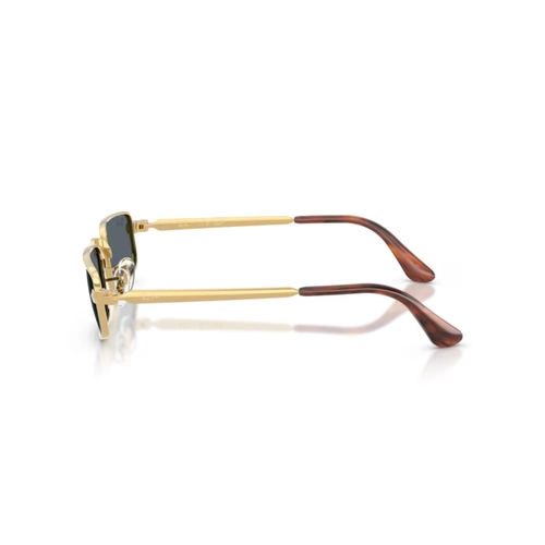 Óculos de Sol Ray-Ban 0RB3927 001/R554 Metal Dourado Polido com lentes na cor Azul