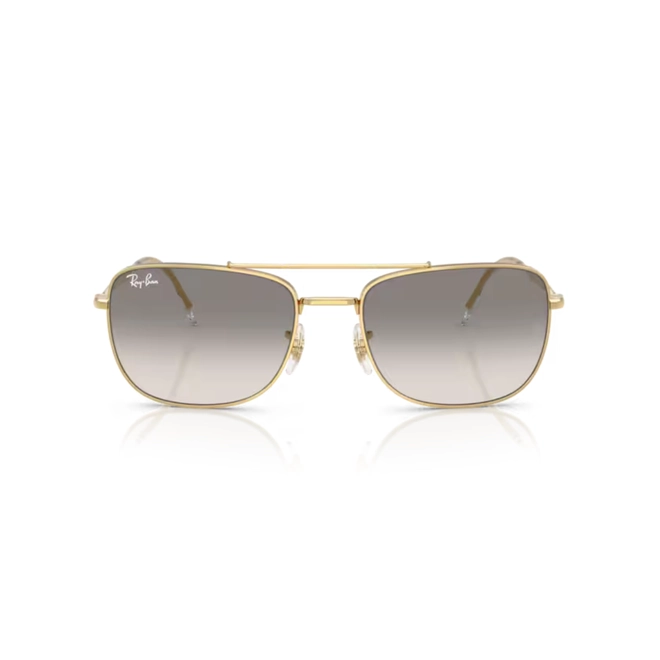Óculos de Sol Ray-Ban 0RB3755 001/3259 Metal Dourado com lentes na cor Cinza Degradê 2