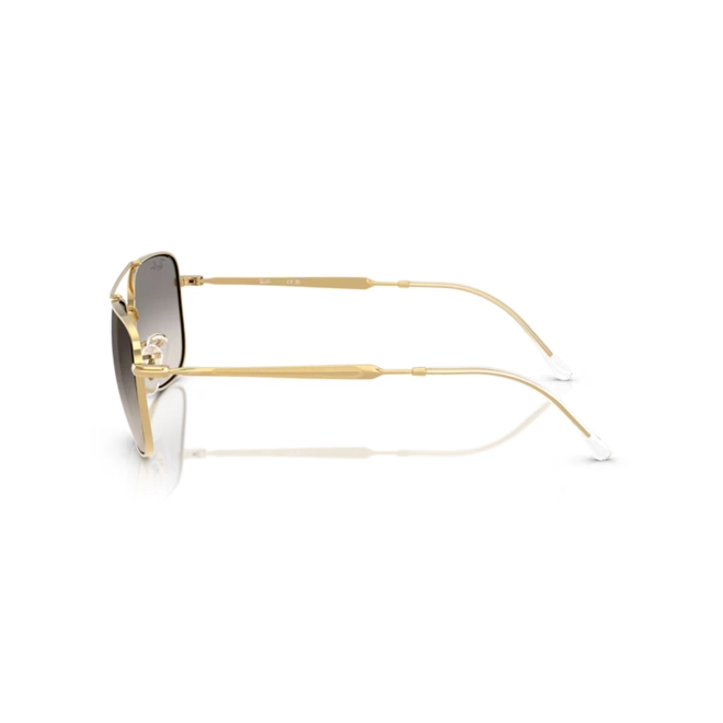 Óculos de Sol Ray-Ban 0RB3755 001/3259 Metal Dourado com lentes na cor Cinza Degradê 4