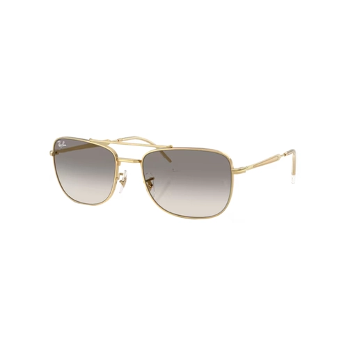 Óculos de Sol Ray-Ban 0RB3755 001/3259 Metal Dourado com lentes na cor Cinza Degradê