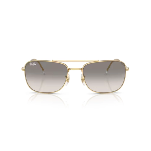 Óculos de Sol Ray-Ban 0RB3755 001/3259 Metal Dourado com lentes na cor Cinza Degradê