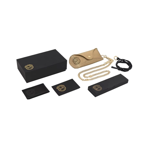 Óculos de Sol Ray-Ban X Dolce & Gabbana 0RB3138M 001/8558 Metal Dourado com lentes na cor Amarelo
