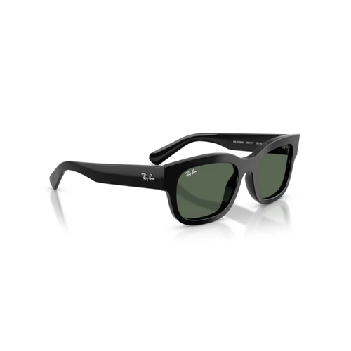 Óculos de Sol Ray-Ban Scuderia Ferrari 0RB2228M F6017153 Acetato Preto com lentes na cor Verde