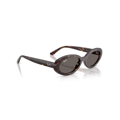 Óculos de Sol Ray-Ban 0RB2223 902/B154 Propionato Marrom Mesclado Polido com lentes na cor Cinza Escuro