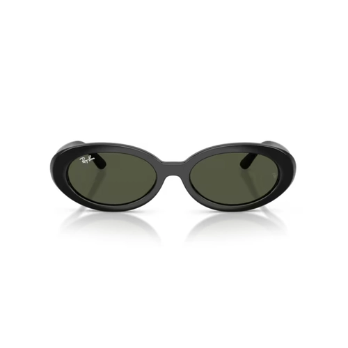 Óculos de Sol Ray-Ban 0RB2223 901/3154 Propionato Preto Polido com lentes na cor Verde