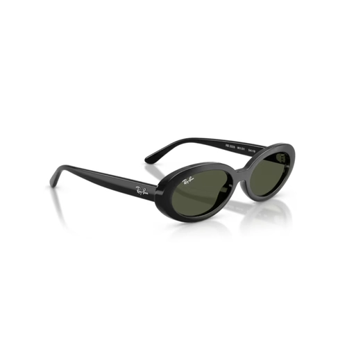 Óculos de Sol Ray-Ban 0RB2223 901/3154 Propionato Preto Polido com lentes na cor Verde