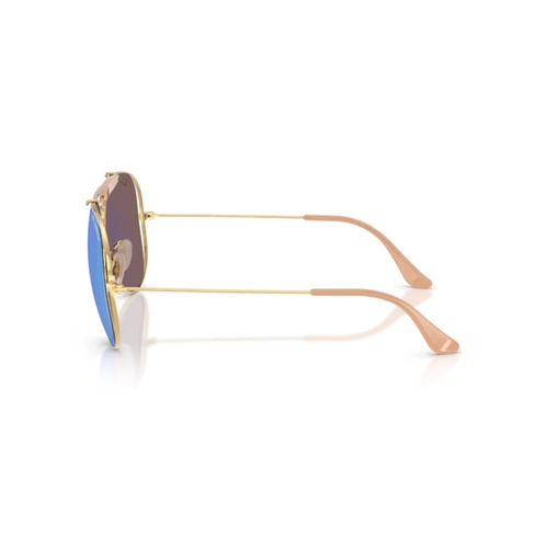 Óculos de Sol Ray-Ban X Dolce & Gabbana 0RB3029M 001/8N58 Metal Dourado Polido com lentes na cor Verde Espelhado