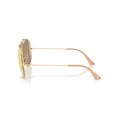 Óculos de Sol Ray-Ban X Dolce & Gabbana 0RB3029M 001/7J58 Metal Dourado Polido com lentes na cor Rosa Espelhado