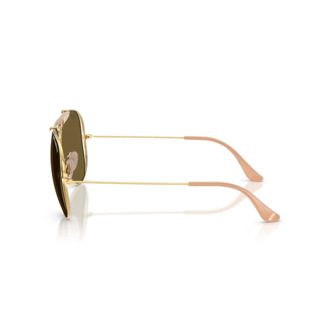 Óculos de Sol Ray-Ban X Dolce & Gabbana 0RB3029M 001/7358 Metal Dourado Polido com lentes na cor Marrom Escuro 4