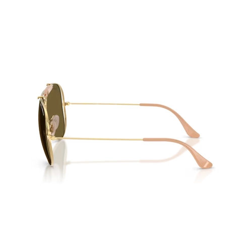 Óculos de Sol Ray-Ban X Dolce & Gabbana 0RB3029M 001/7358 Metal Dourado Polido com lentes na cor Marrom Escuro