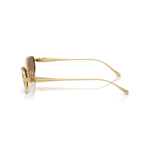 Óculos de Sol Swarovski 0SK7042 40377355 Metal Dourado com lentes na cor Marrom