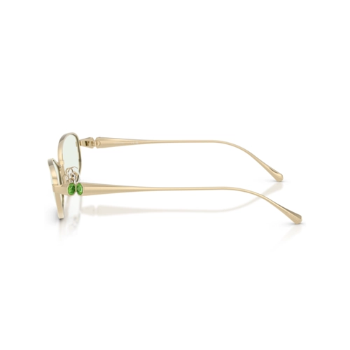 Óculos de Sol Swarovski 0SK7042 4013M155 Metal Dourado com lentes na cor Verde Fotocromático
