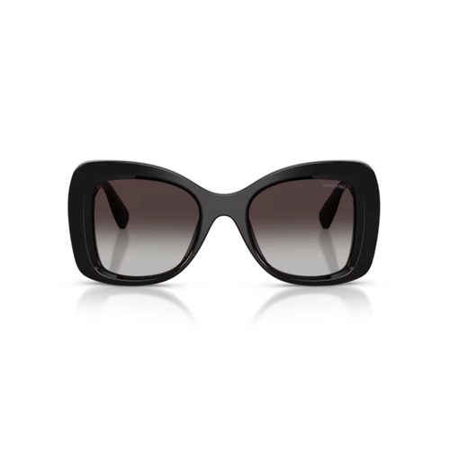 Óculos de Sol Swarovski 0SK6062U 10018G51 Acetato Preto com lentes na cor Cinza Degradê