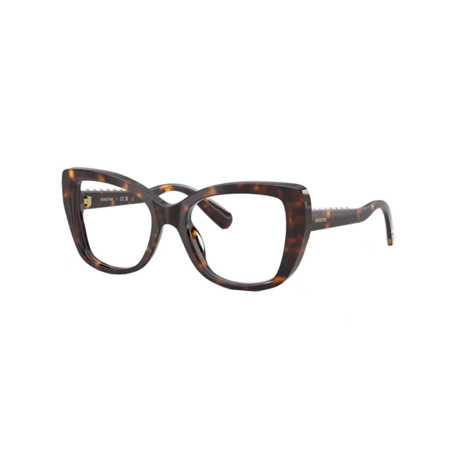 Óculos de Grau Swarovski 0SK2066U 1002 53 Acetato Marrom Mesclado 1