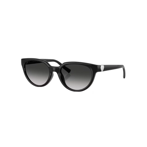 Óculos de Sol Tiffany 0TF4256D 80013C55 Acetato Preto com lentes na cor Cinza Degradê