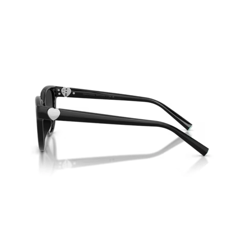 Óculos de Sol Tiffany 0TF4256D 80013C55 Acetato Preto com lentes na cor Cinza Degradê
