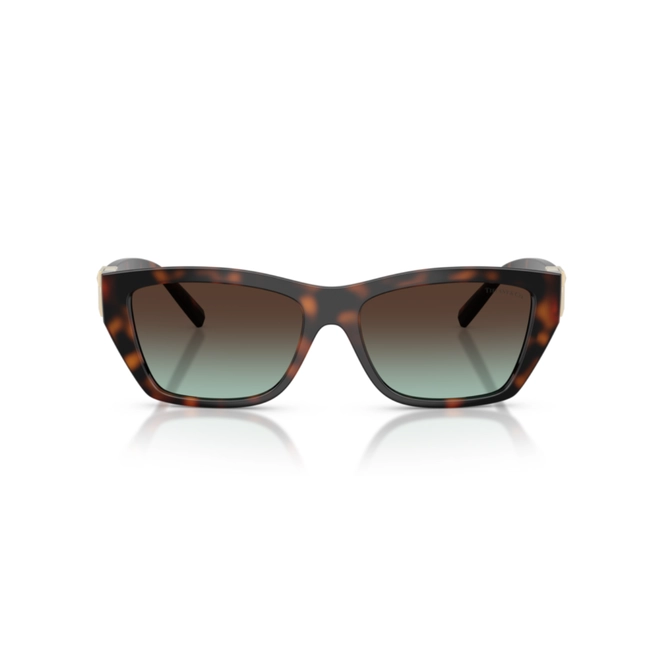 Óculos de Sol Tiffany 0TF4255U 80155D56 Acetato Marrom Mesclado com lentes na cor Marrom e Azul Degradê 2