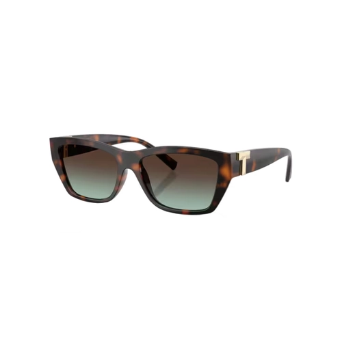 Óculos de Sol Tiffany 0TF4255U 80155D56 Acetato Marrom Mesclado com lentes na cor Marrom e Azul Degradê