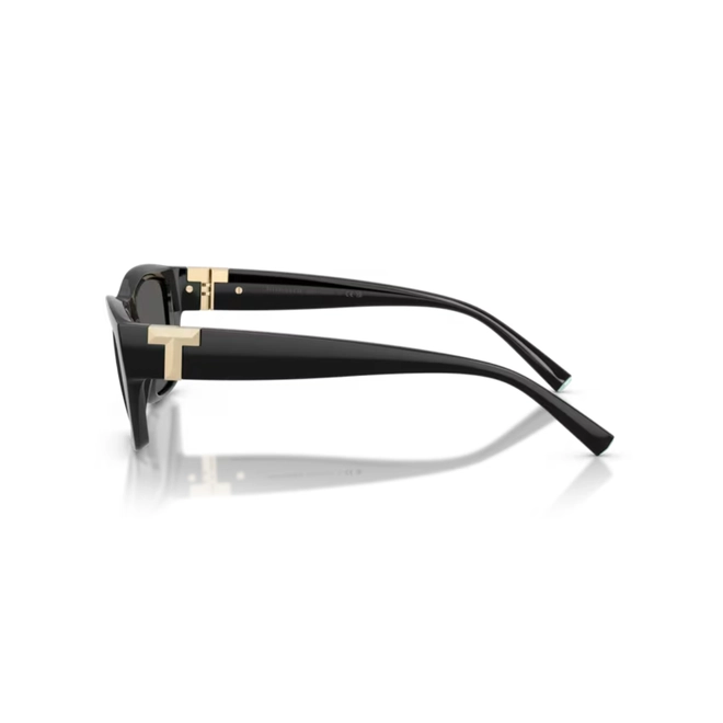 Óculos de Sol Tiffany 0TF4255U 8001S456 Acetato Preto com lentes na cor Cinza 3