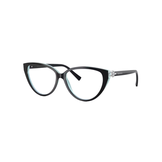 Óculos de Grau Tiffany 0TF2292 8055 55 Acetato Preto e Azul 1