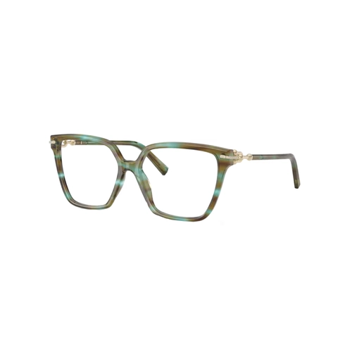 Óculos de Grau Tiffany 0TF2290BU 8124 55 Acetato Marrom e Turquesa Mesclado