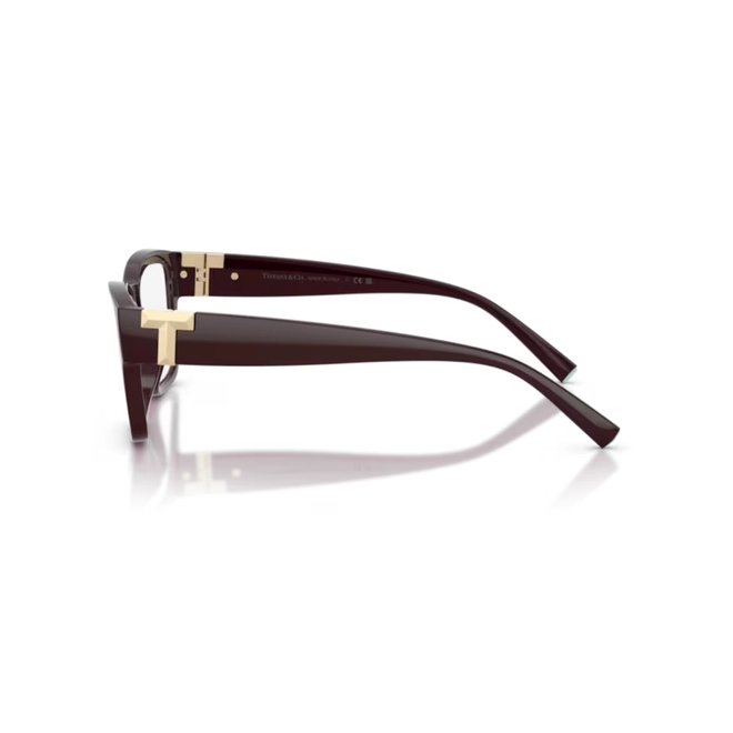 Óculos de Grau Tiffany 0TF2285U 8447 55 Acetato Bordô 3