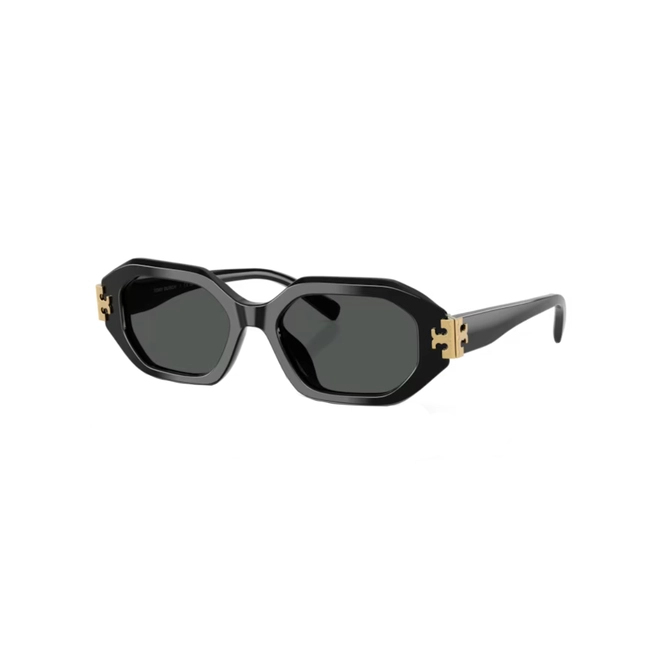 Óculos de Sol Tory Burch 0TY7234U 17098751 Acetato Preto com lentes na cor Cinza 1