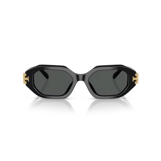 Óculos de Sol Tory Burch 0TY7234U 17098751 Acetato Preto com lentes na cor Cinza 2