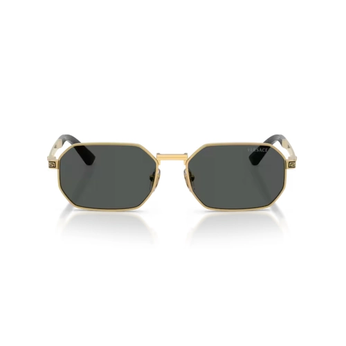 Óculos de Sol Versace 0VE2297 10028754 Metal Dourado com lentes na cor Cinza