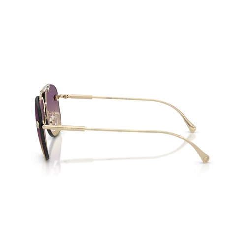 Óculos de Sol Versace 0VE2296 12527060 Metal Dourado com lentes na cor Violeta Degradê