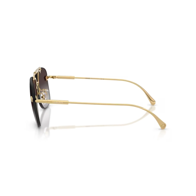 Óculos de Sol Versace 0VE2296 10028460 Metal Dourado com lentes na cor Cinza Degradê 3