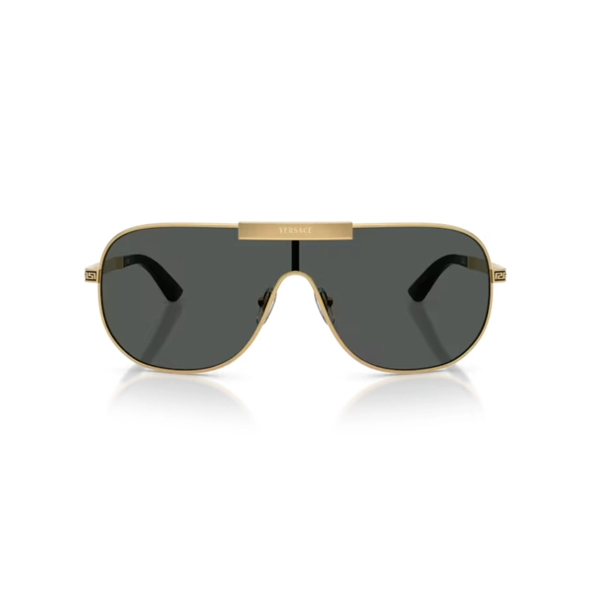 Óculos de Sol Versace 0VE2293 10028740 Metal Dourado com lentes na cor Cinza 2