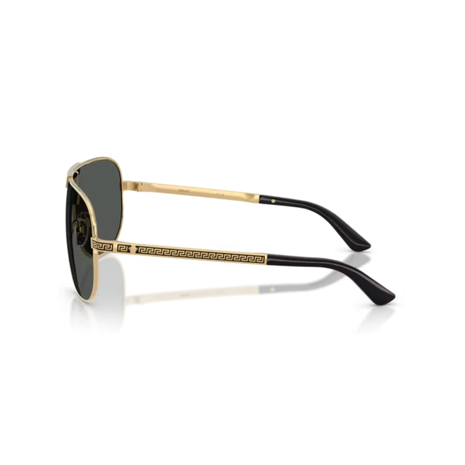 Óculos de Sol Versace 0VE2293 10028740 Metal Dourado com lentes na cor Cinza 3