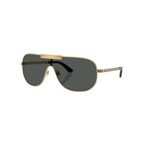 Óculos de Sol Versace 0VE2293 10028740 Metal Dourado com lentes na cor Cinza