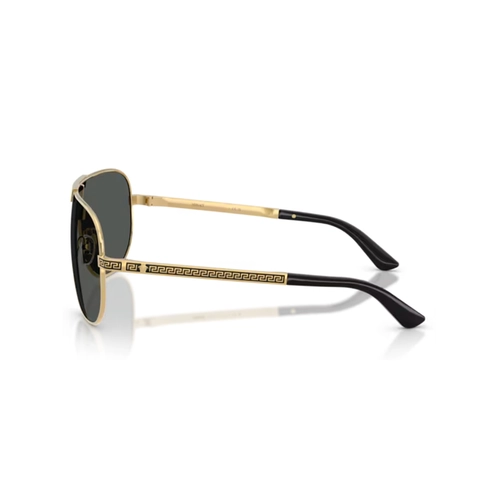 Óculos de Sol Versace 0VE2293 10028740 Metal Dourado com lentes na cor Cinza