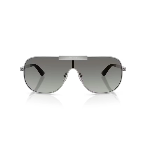Óculos de Sol Versace 0VE2293 10001140 Metal Prateado com lentes na cor Cinza Degradê
