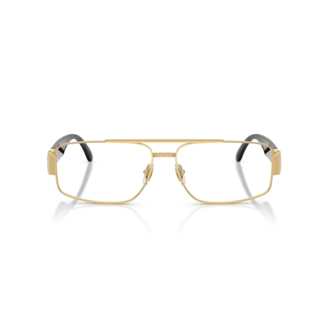 Óculos de Grau Versace 0VE1317 1002 56 Metal Dourado e Preto 2