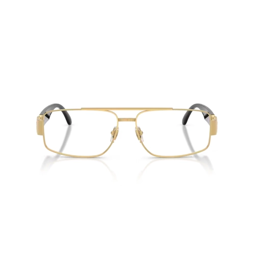 Óculos de Grau Versace 0VE1317 1002 56 Metal Dourado e Preto