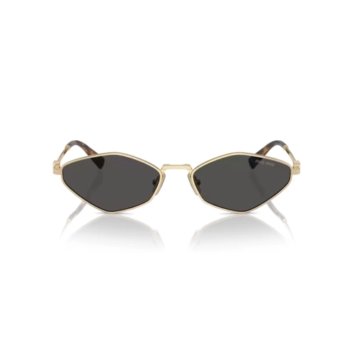 Óculos de Sol Miu Miu 0MU 56ZS ZVN5S056 Metal Dourado com lentes na cor Cinza Escuro