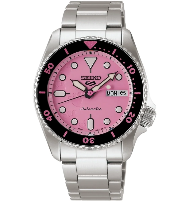 Relógio Seiko 5 Sports Edição Limitada Pantera Cor de Rosa - SRPM07K1 R1SX EL 1