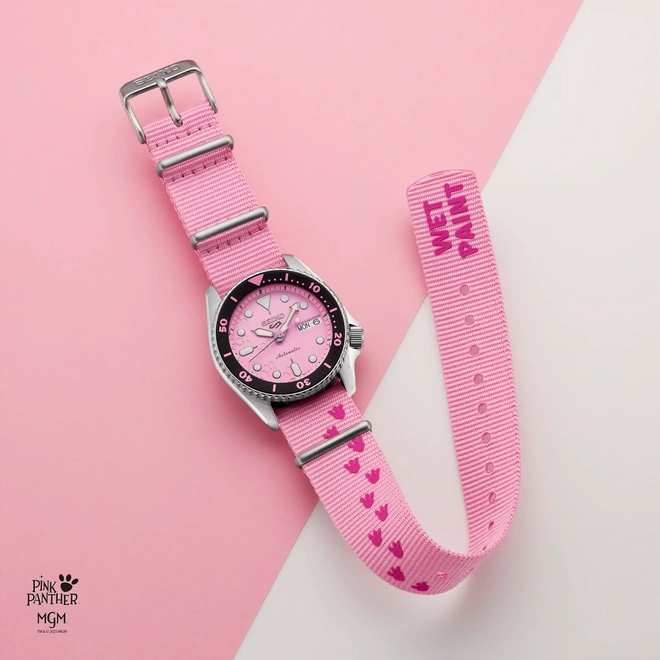 Relógio Seiko 5 Sports Edição Limitada Pantera Cor de Rosa - SRPM07K1 R1SX EL 3