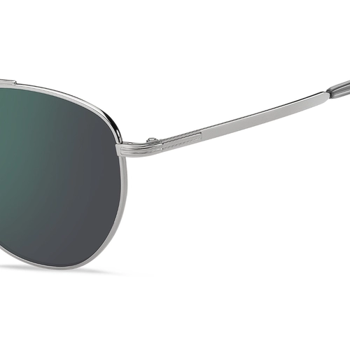 Óculos de Sol Hugo BOSS 1631/S 6LB 53MT S Metal Cinza com lentes na cor Verde Espelhado