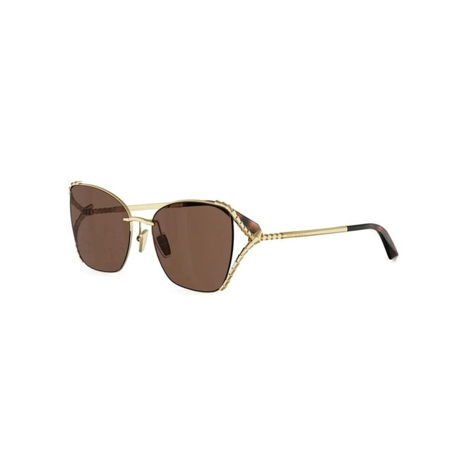 Óculos de Sol Bvlgari BV40081U_5630E Metal Dourado com lentes na cor Marrom 1